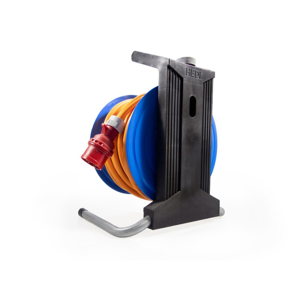 Produktabbildung Nr. 4: HEDI Kabeltrommel Professional Plus 320, H07BQ-F 5G2,5, IP44, 25 m, 1x CEE- u. 2x Schuko-Steckdose