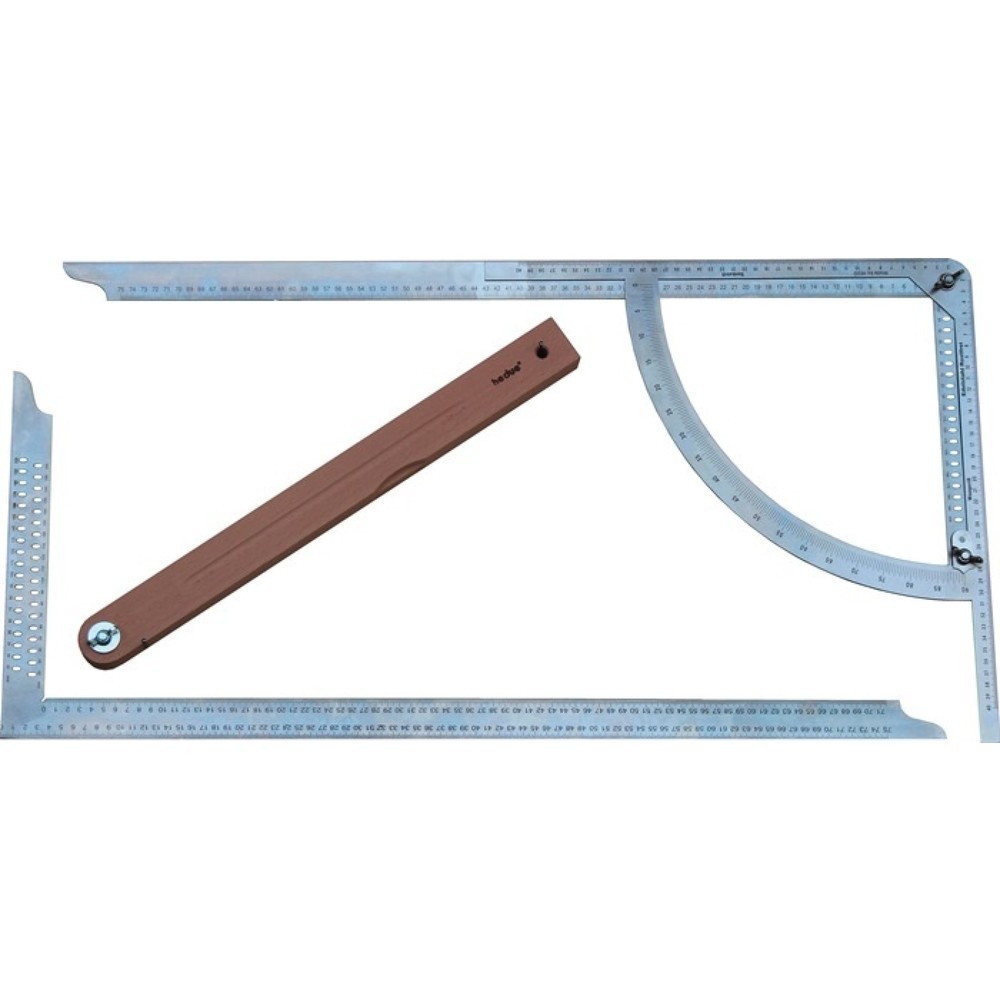 Produktabbildung: HEDUE Anreißgerät Alpha Classic Set, Edelstahl rostfrei, 500 mm Buchenholzschmiege
