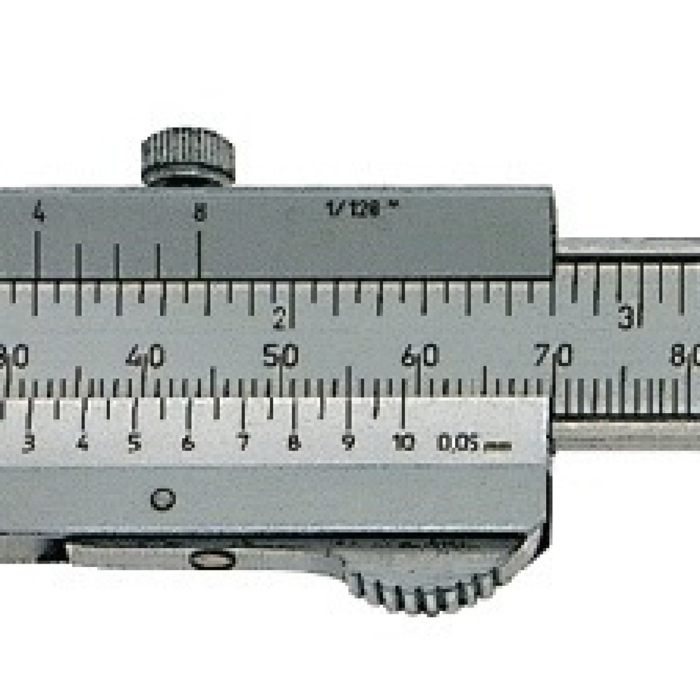 Produktabbildung Nr. 2: HELIOS PREISSER Taschenmessschieber DIN 862 DUO-FIX, Feststellschraube / Momentfeststellung, 150 mm, eckig