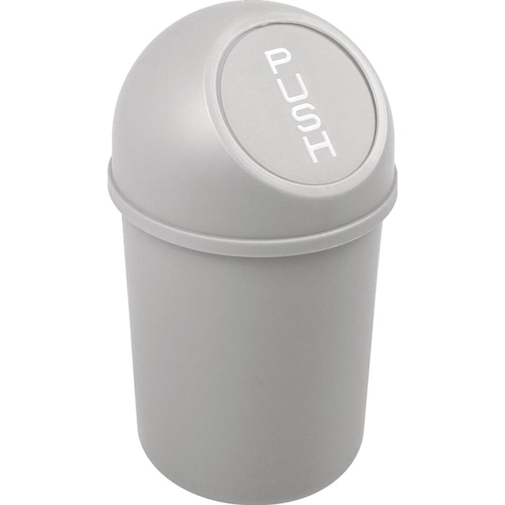 helit Abfallbehälter, 6 l lichtgrau, H375xØ214mm Produktabbildung Nr. 1: helit Abfallbehälter, 6 l lichtgrau, H375xØ214mm