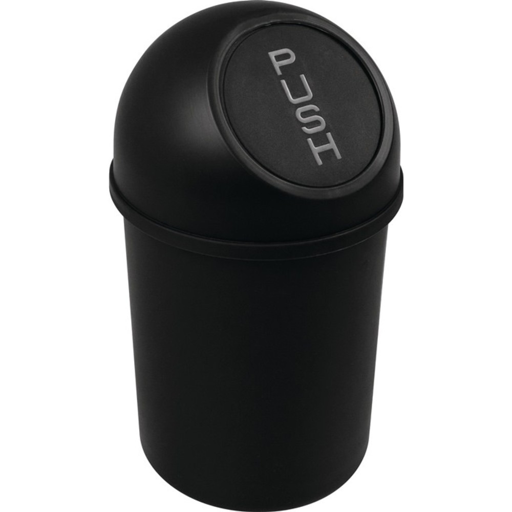 Produktabbildung Nr. 1: helit Abfallbehälter, 6 l schwarz, H375xØ214mm