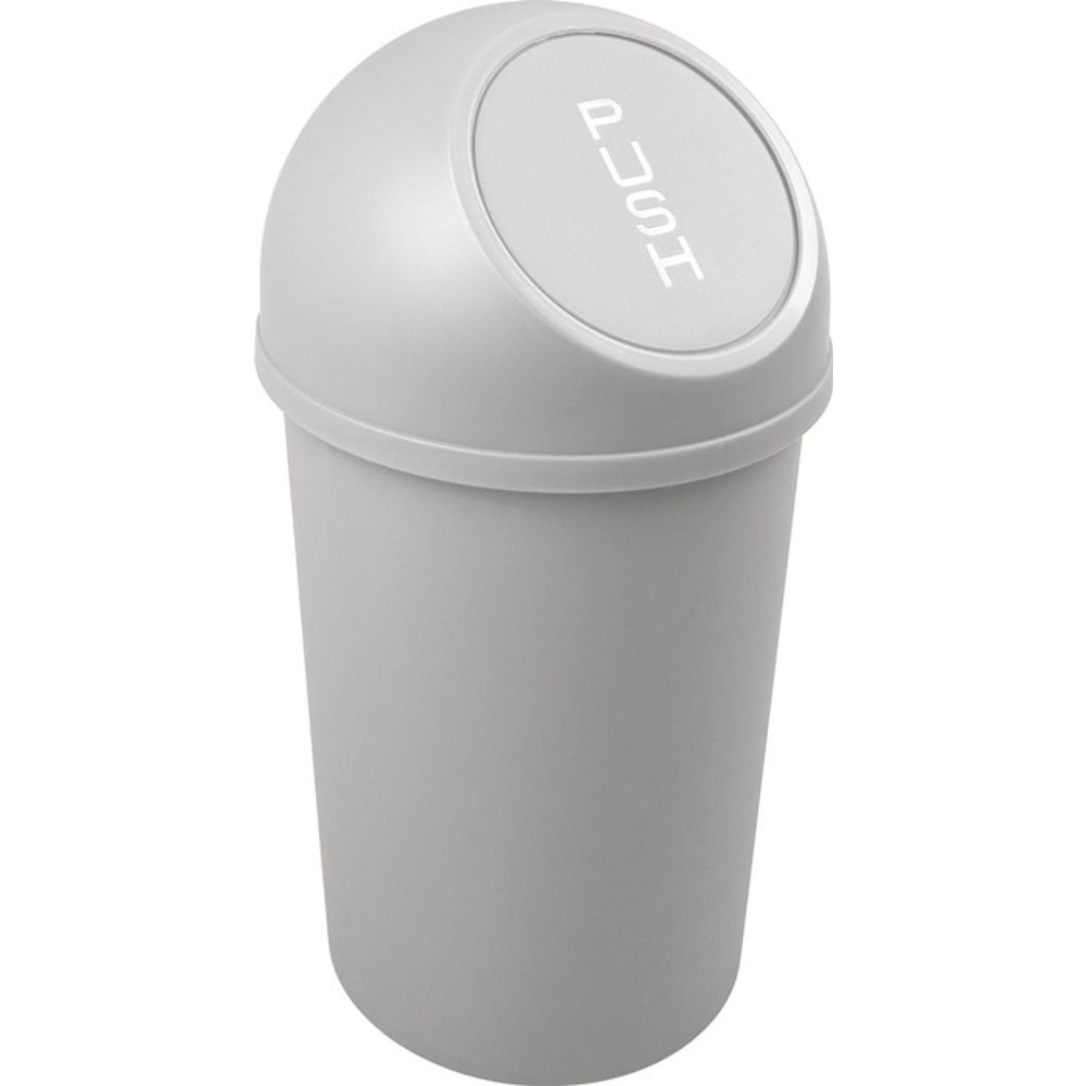 Produktabbildung Nr. 1: helit Abfallbehälter, 13 l lichtgrau, H490xØ253mm