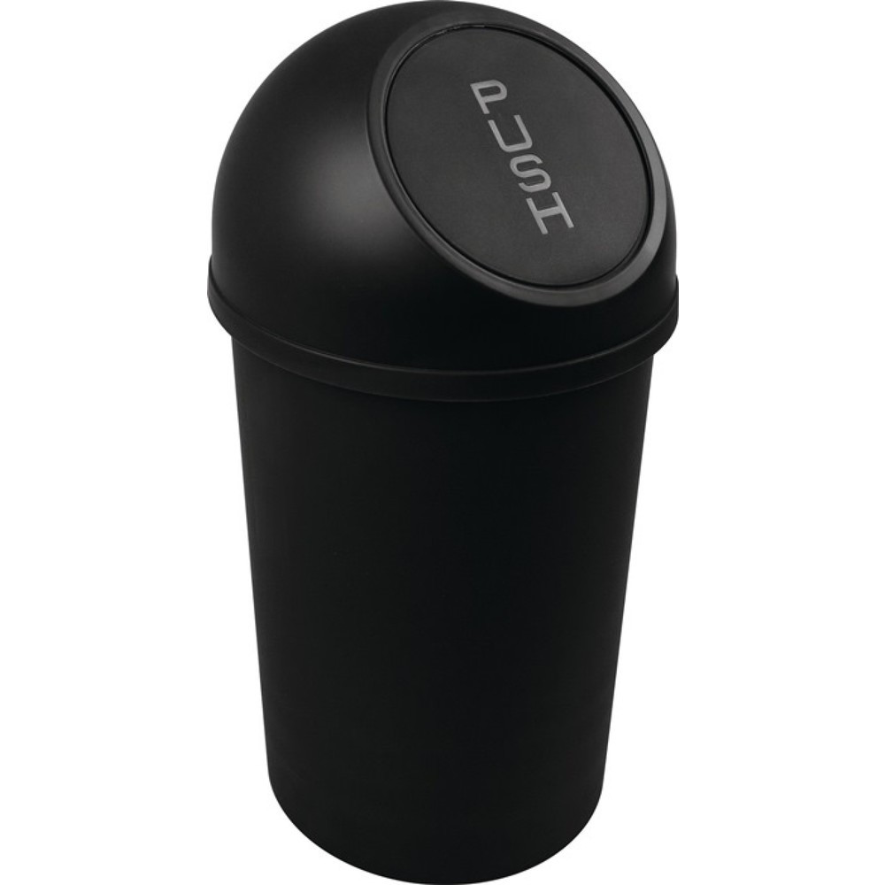 Produktabbildung Nr. 1: helit Abfallbehälter, 13 l schwarz, H490xØ253mm