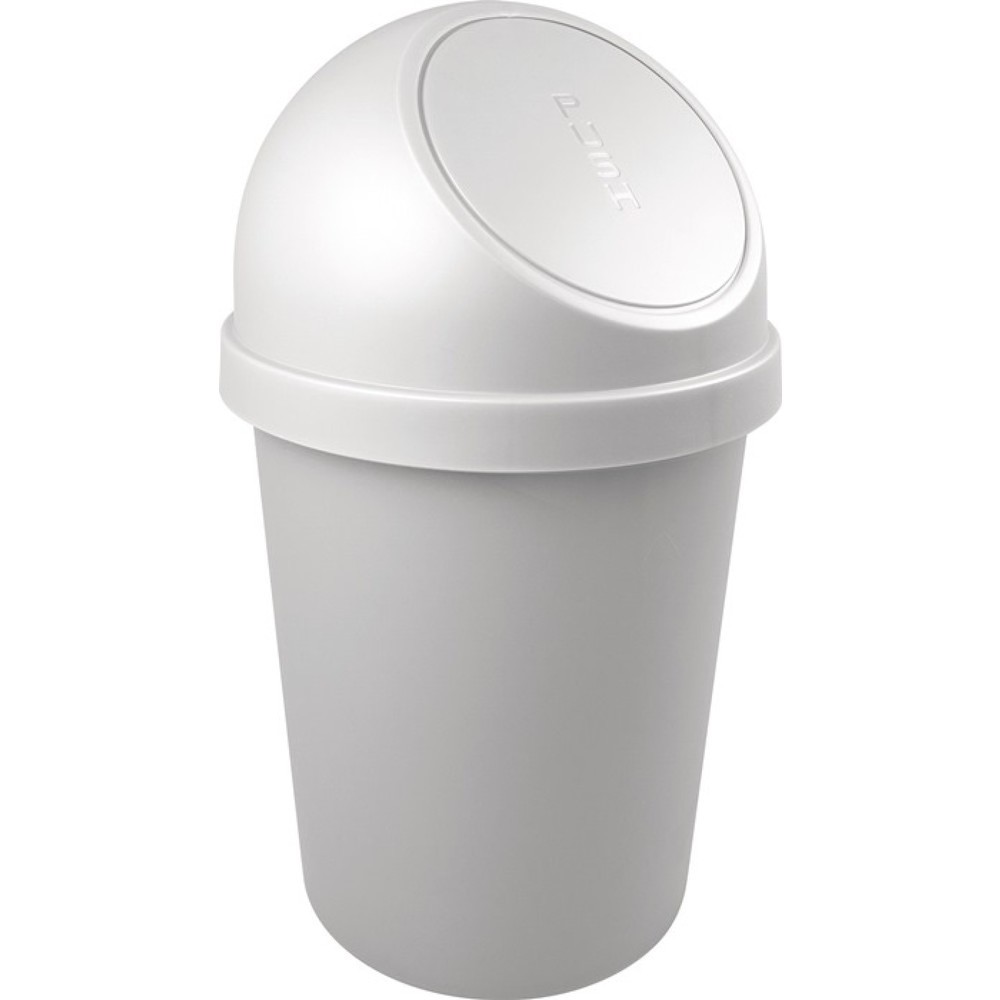 Produktabbildung Nr. 1: helit Abfallbehälter, 45 l lichtgrau, H700xØ403mm