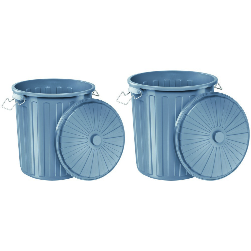 Produktabbildung Nr. 3: helit Abfalltonne mit Deckel, 73L - grau