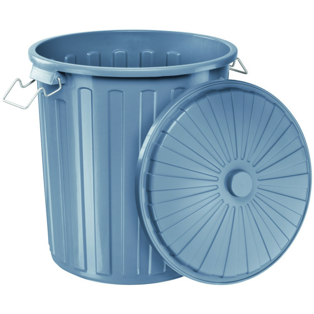 Produktabbildung Nr. 4: helit Abfalltonne mit Deckel, 73L - grau