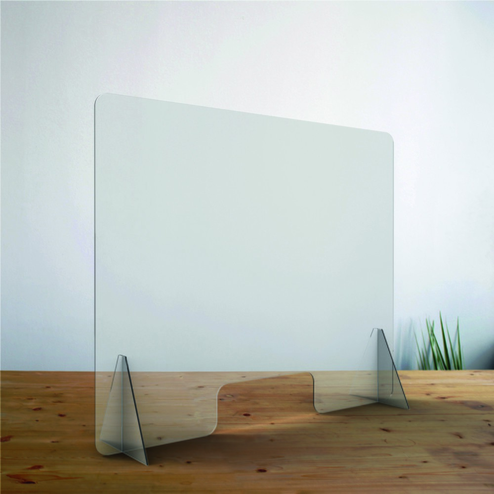 Produktabbildung Nr. 2: helit Hygiene-Schutzschild "the guard", Acryl, glasklar, HxB 600 x 600 mm