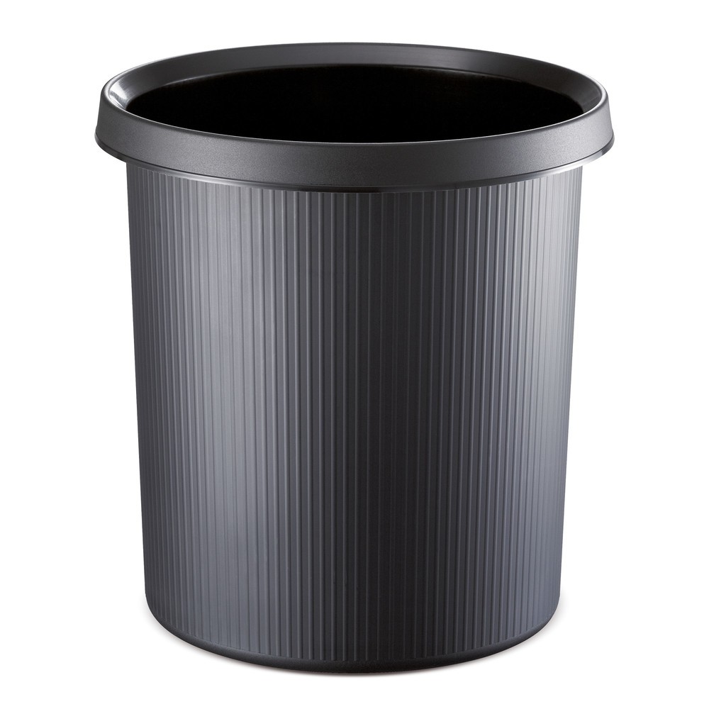 Produktabbildung: helit Papierkorb Office, 30 Liter, PE, schwarz