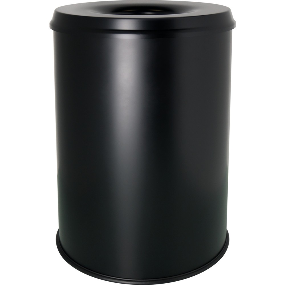 Produktabbildung Nr. 1: helit Sicherheitspapierkorb "the guardian“, 15 Liter, flammenhemmender Löschkopf, schwarz