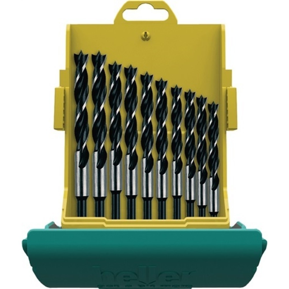 Produktabbildung Nr. 1: CV Holzspiralbohrersatz 10tlg.D.3,4,5,6,7,8,9,10,11,12mm Maxxbox CV-Stahl