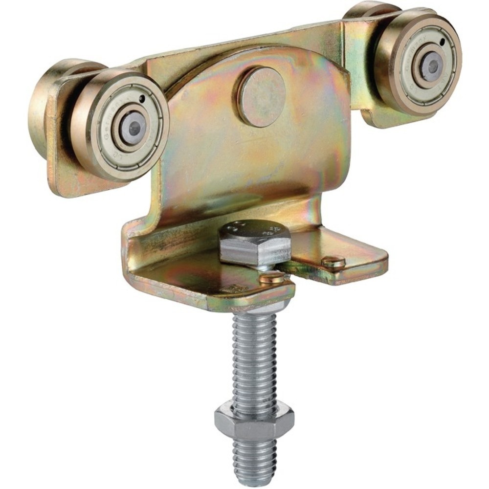 Produktabbildung: HELM Rollapparat -91, Stahl galvanisch gelb verzinkt, 191 passend für Profil 100, 50 kg