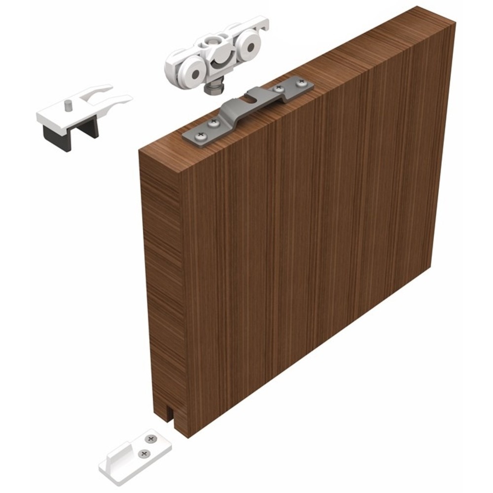 Produktabbildung: HELM Schiebesystem 73, Holztüren ab 20 mm Komplettgarnitur, 80 kg