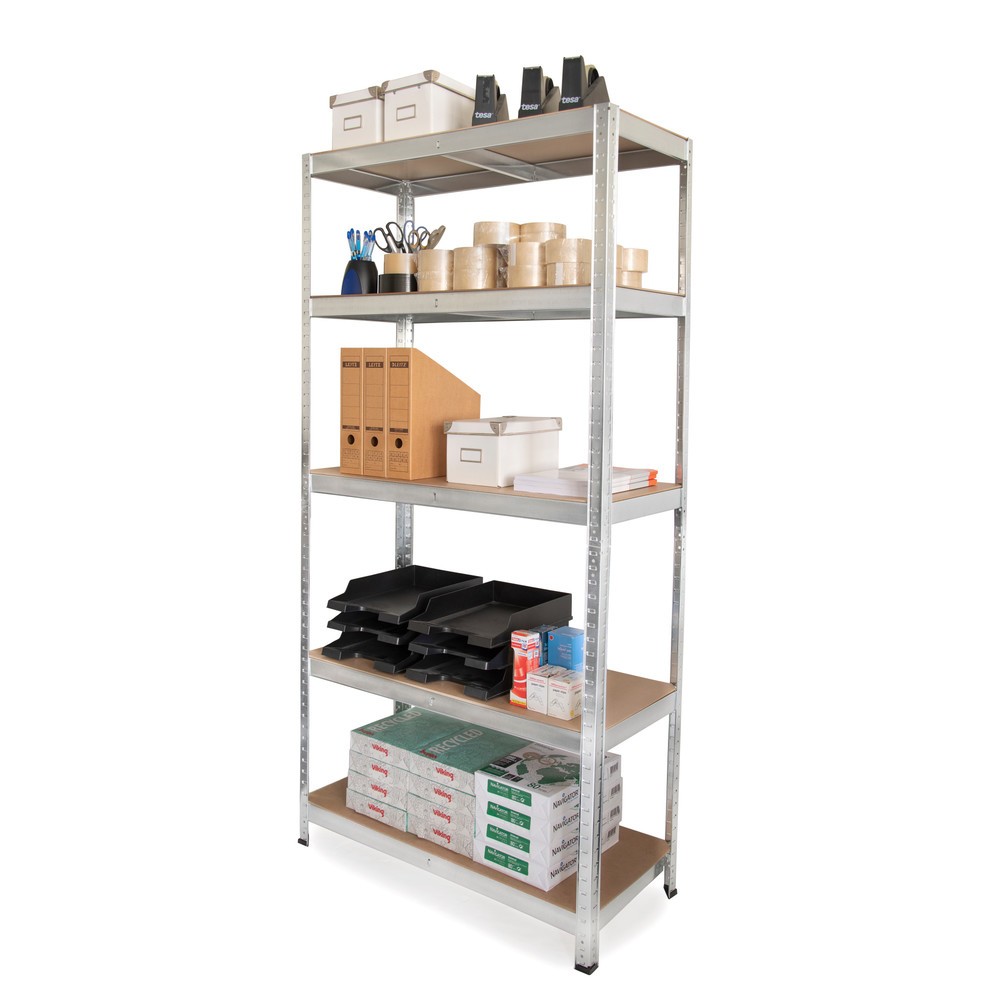 Produktabbildung Nr. 5: HEMMDAL 2er Set Fachbodenregal, verzinkt, Fachlast 175 kg, HxBxT 1.800 x 900 x 400 mm