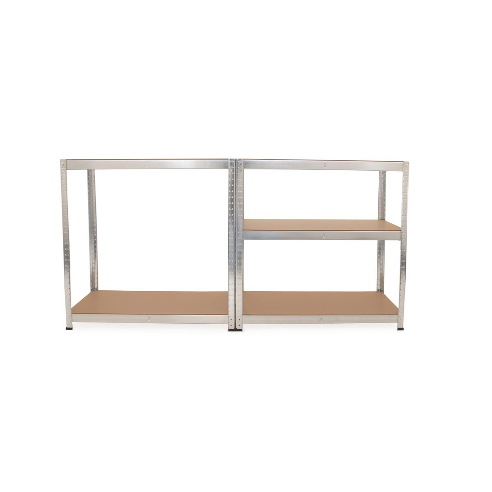 Produktabbildung Nr. 2: HEMMDAL 2er Set Fachbodenregal, verzinkt, Fachlast 175 kg, HxBxT 1.800 x 900 x 400 mm