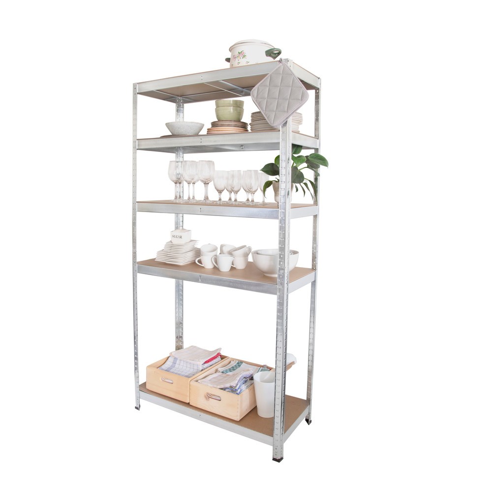Produktabbildung Nr. 7: HEMMDAL 2er Set Fachbodenregal, verzinkt, Fachlast 175 kg, HxBxT 1.800 x 900 x 400 mm