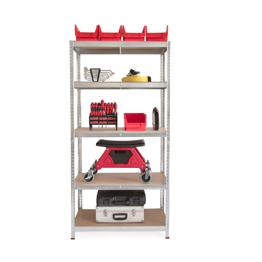Produktabbildung Nr. 8: HEMMDAL 2er Set Fachbodenregal, verzinkt, Fachlast 175 kg, HxBxT 1.800 x 900 x 400 mm