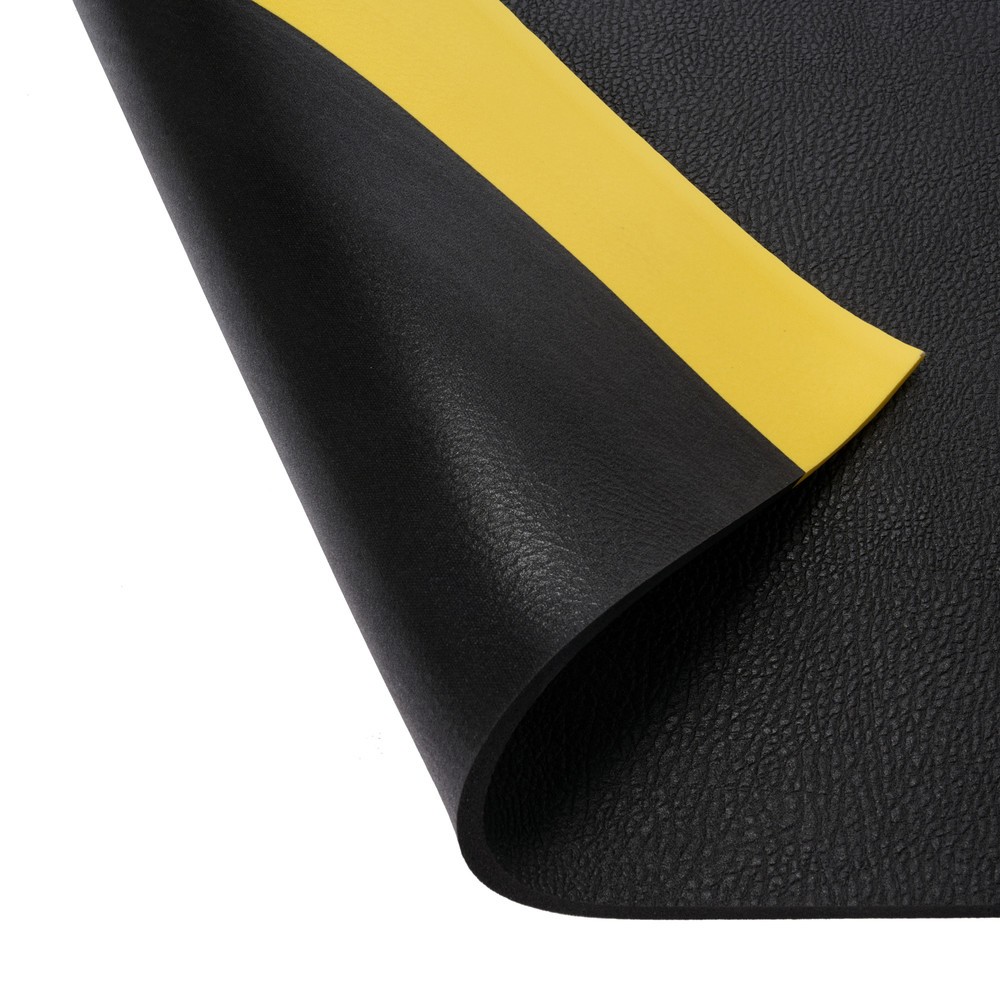 Produktabbildung Nr. 2: HEMMDAL Anti-Ermüdungsmatte ErgoSoft Classic, texturiert, 1-lagig, BxL 600 x 600 mm, schwarz/gelb