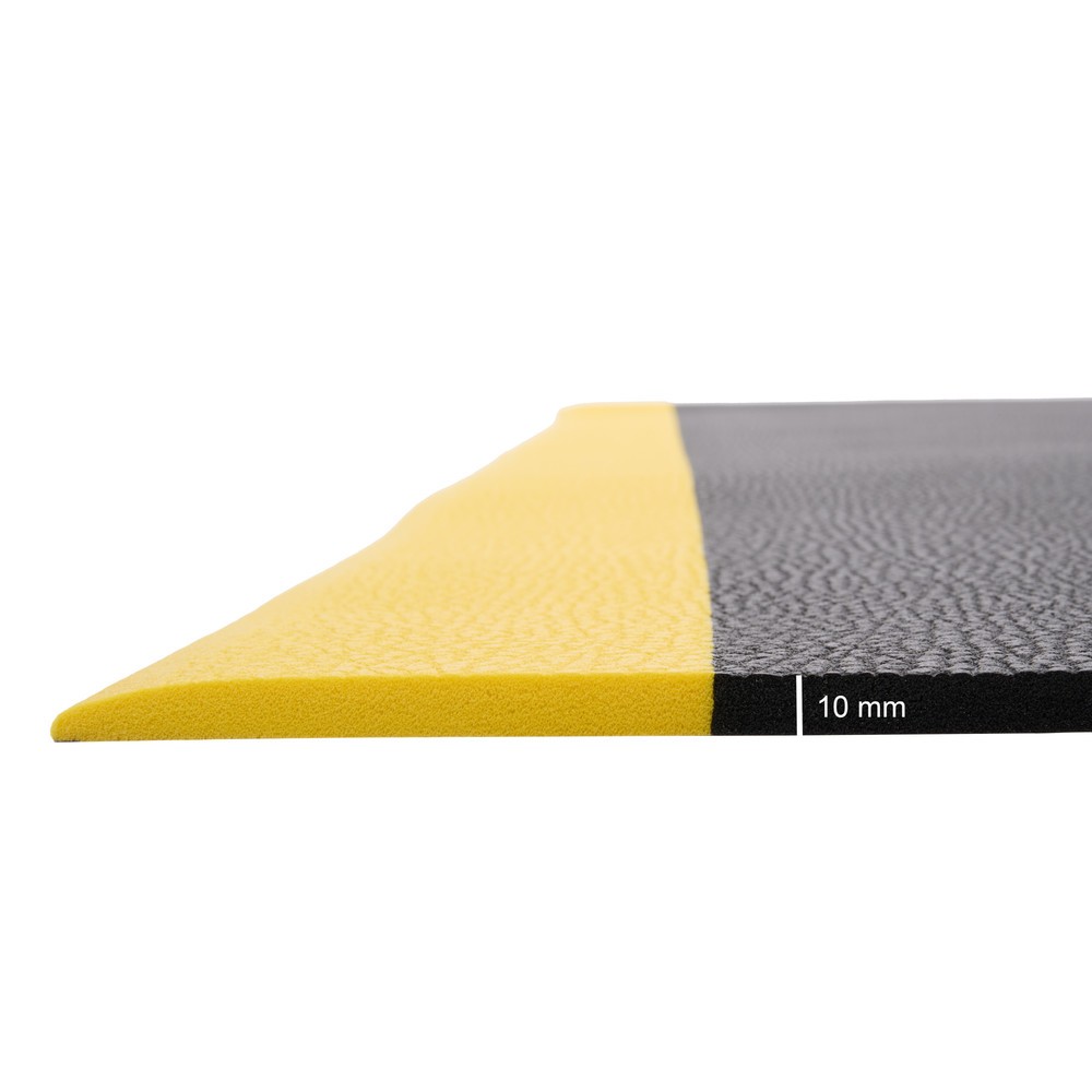 Produktabbildung Nr. 3: HEMMDAL Anti-Ermüdungsmatte ErgoSoft Classic, texturiert, 1-lagig, BxL 600 x 600 mm, schwarz/gelb