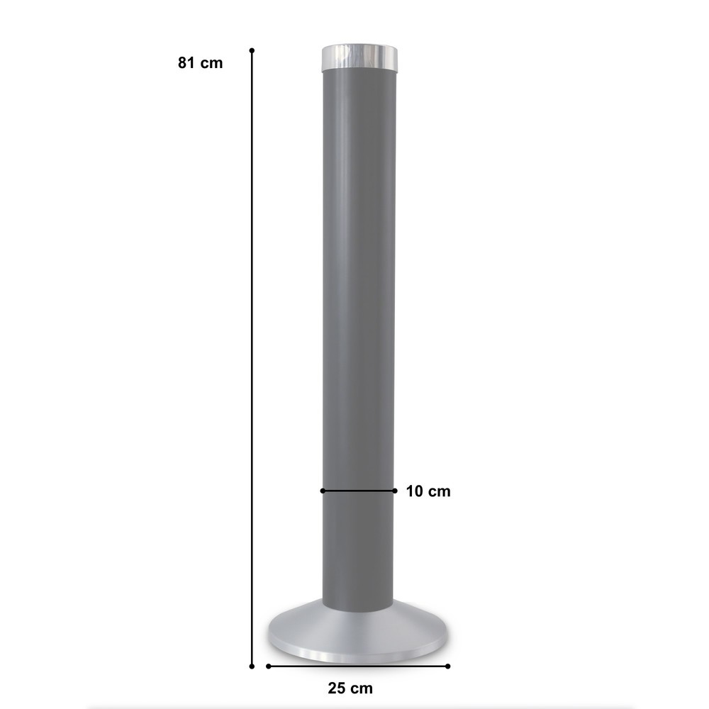 Produktabbildung Nr. 3: HEMMDAL Aschenbecher-Säule aus Aluminium, schwarz