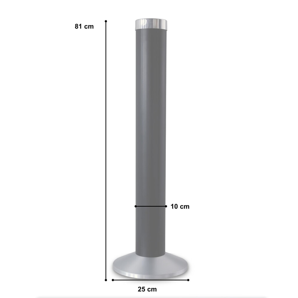Produktabbildung Nr. 3: HEMMDAL Aschenbecher-Säule aus Aluminium, schwarz