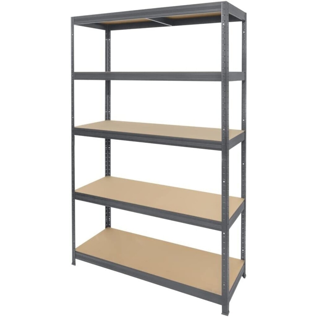 HEMMDAL Fachbodenregal Typ M graphitgrau, Fachlast 200 kg, HxBxT 1.800 x 1.200 x 450 mm Produktabbildung Nr. 3: HEMMDAL Fachbodenregal Typ M graphitgrau, Fachlast 200 kg, HxBxT 1.800 x 1.200 x 450 mm
