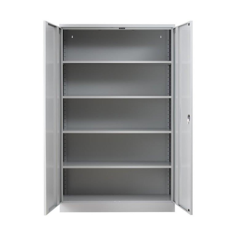 Produktabbildung Nr. 2: HEMMDAL Flügeltürschrank, HxBxT 1.950 x 1.200 x 420 mm, lichtgrau/lichtgrau