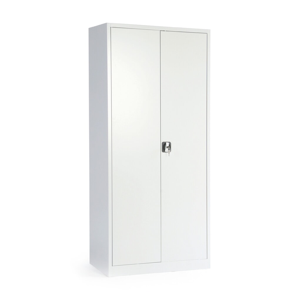 HEMMDAL Flügeltürschrank, HxBxT 1.800 x 800 x 380 mm, lichtgrau/lichtgrau Produktabbildung: HEMMDAL Flügeltürschrank, HxBxT 1.800 x 800 x 380 mm, lichtgrau/lichtgrau