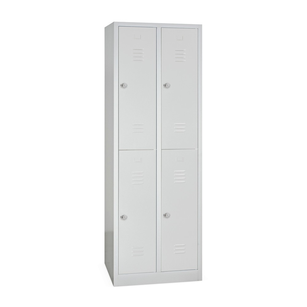 Produktabbildung: HEMMDAL Kleiderspind mit 2-stöckigen Abteilen, 4 Fächer, HxBxT 1.940 x 600 x 500 mm