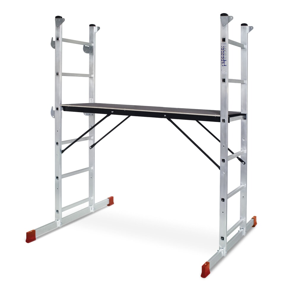 HEMMDAL Leitergerüst aus Aluminium 3 in 1, TK 135 kg Produktabbildung Nr. 1: HEMMDAL Leitergerüst aus Aluminium 3 in 1, TK 135 kg