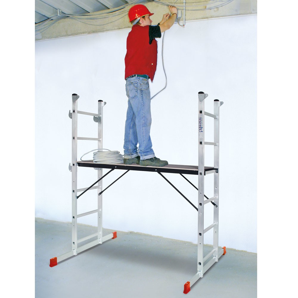 Produktabbildung Nr. 7: HEMMDAL Leitergerüst aus Aluminium 3 in 1, TK 135 kg