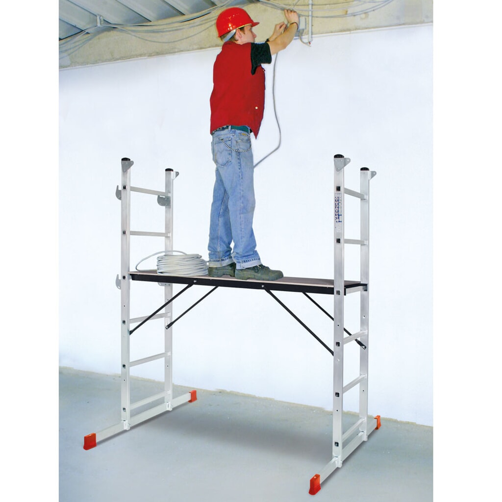 HEMMDAL Leitergerüst aus Aluminium 3 in 1, TK 135 kg Produktabbildung Nr. 7: HEMMDAL Leitergerüst aus Aluminium 3 in 1, TK 135 kg
