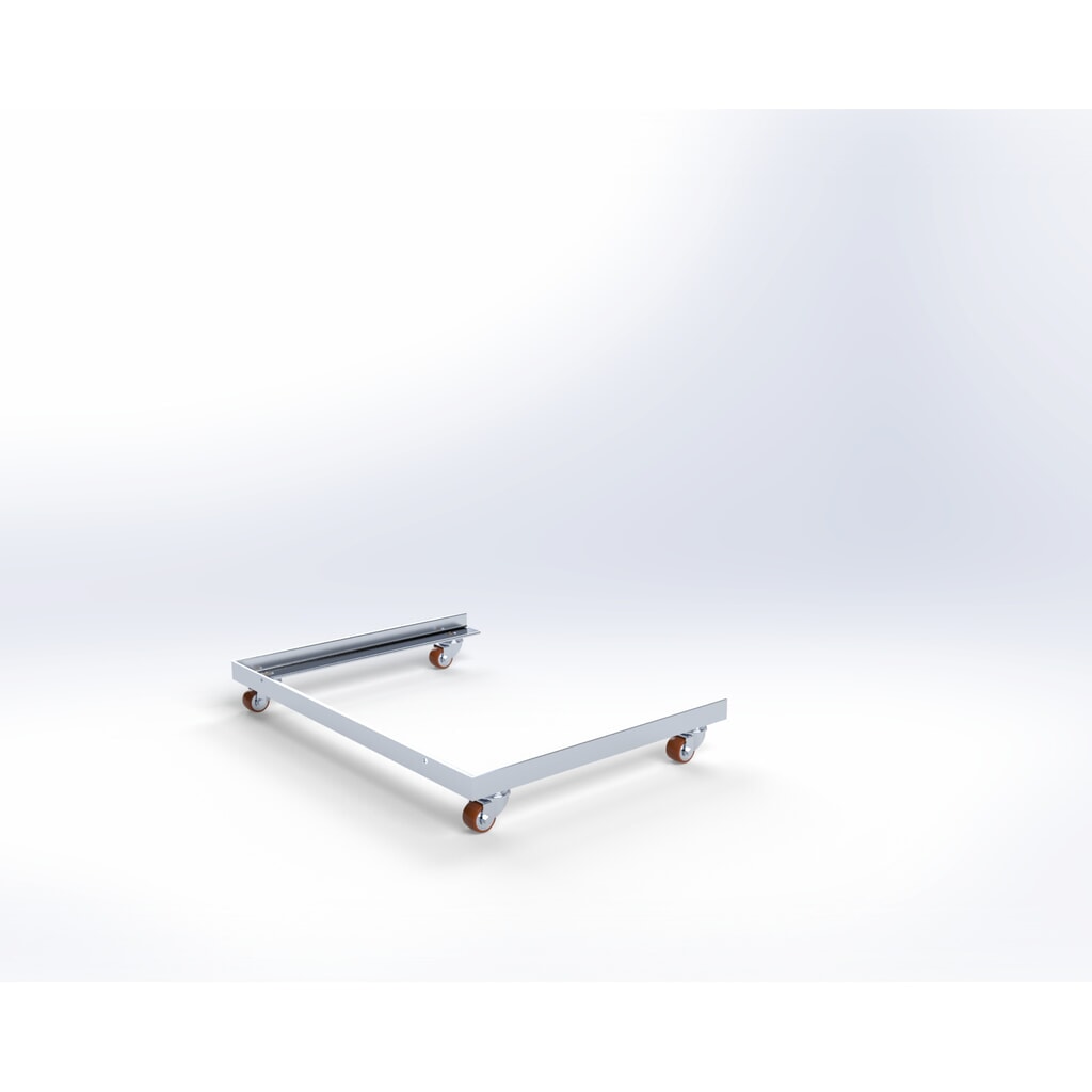 Produktabbildung: HEMMDAL Logistikroller, verzinkt, TK 450 kg, für Paletten 800 x 600 mm