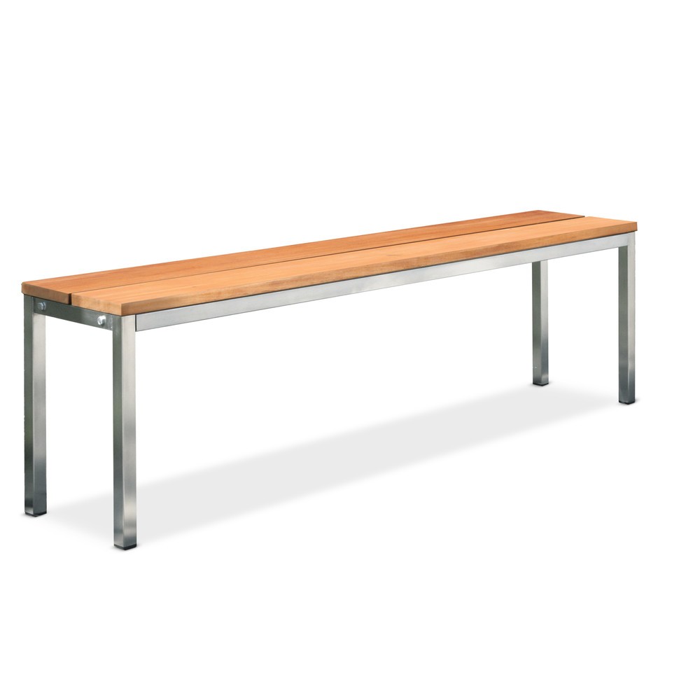Produktabbildung: HEMMDAL Parkbank, 4-beinig, 2 Sitzleisten, Länge 1.000 mm