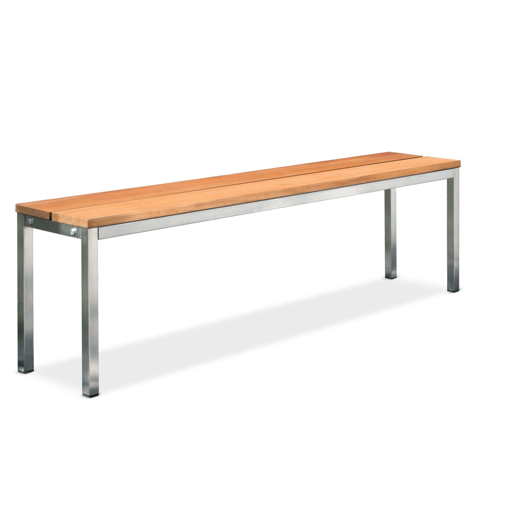 HEMMDAL Parkbank, 4-beinig, 2 Sitzleisten, Länge 1.000 mm Produktabbildung: HEMMDAL Parkbank, 4-beinig, 2 Sitzleisten, Länge 1.000 mm