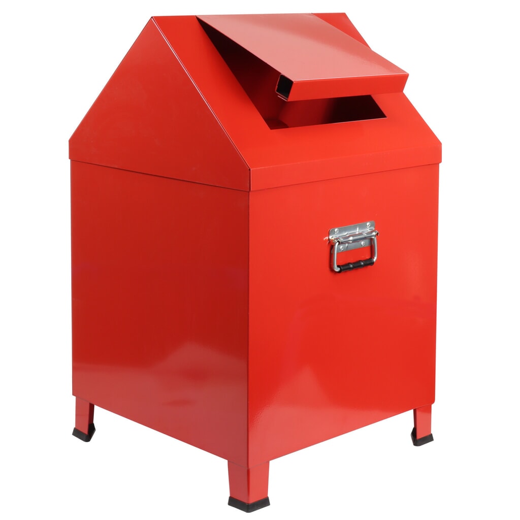 HEMMDAL Putzwollkasten, HxBxT 680 x 400 x 400 mm, feuerrot Produktabbildung Nr. 2: HEMMDAL Putzwollkasten, HxBxT 680 x 400 x 400 mm, feuerrot
