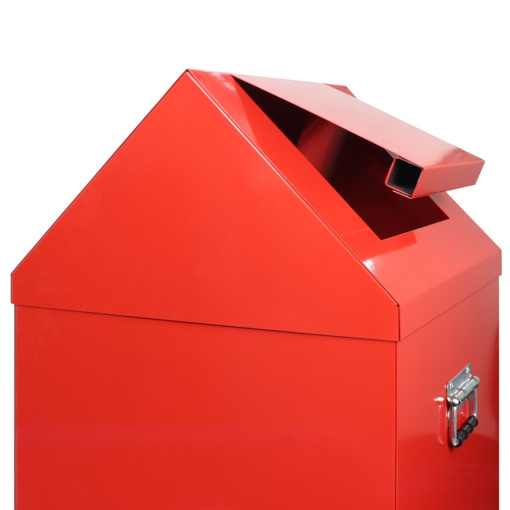 HEMMDAL Putzwollkasten, HxBxT 680 x 400 x 400 mm, feuerrot Produktabbildung Nr. 4: HEMMDAL Putzwollkasten, HxBxT 680 x 400 x 400 mm, feuerrot