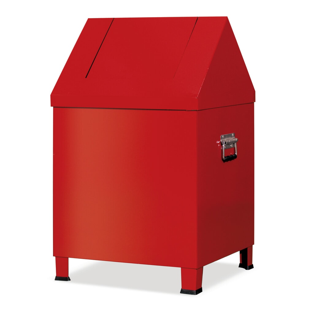 HEMMDAL Putzwollkasten, HxBxT 680 x 400 x 400 mm, feuerrot Produktabbildung: HEMMDAL Putzwollkasten, HxBxT 680 x 400 x 400 mm, feuerrot
