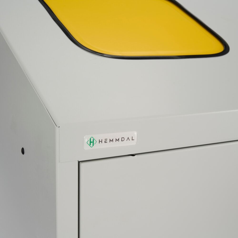 Produktabbildung Nr. 8: HEMMDAL Recycling-Abfallsammler Trio, mit 3 Innenbehältern, je 120 Liter