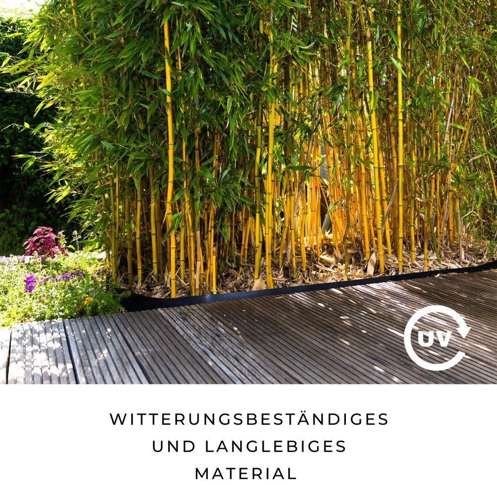 Produktabbildung Nr. 2: HEMMDAL Rhizomensperre, schwarz – 0,80 x 3,20 m – glatt mit 2 mm Stärke