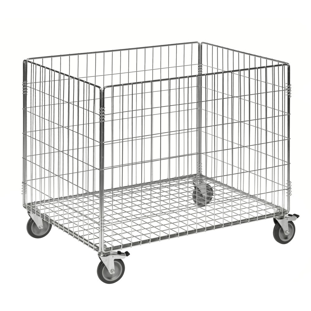 Produktabbildung: HEMMDAL Rollbehälter mit 4 Lenkrollen, HxBxT 735 x 630 x 830 mm, TK 60 kg