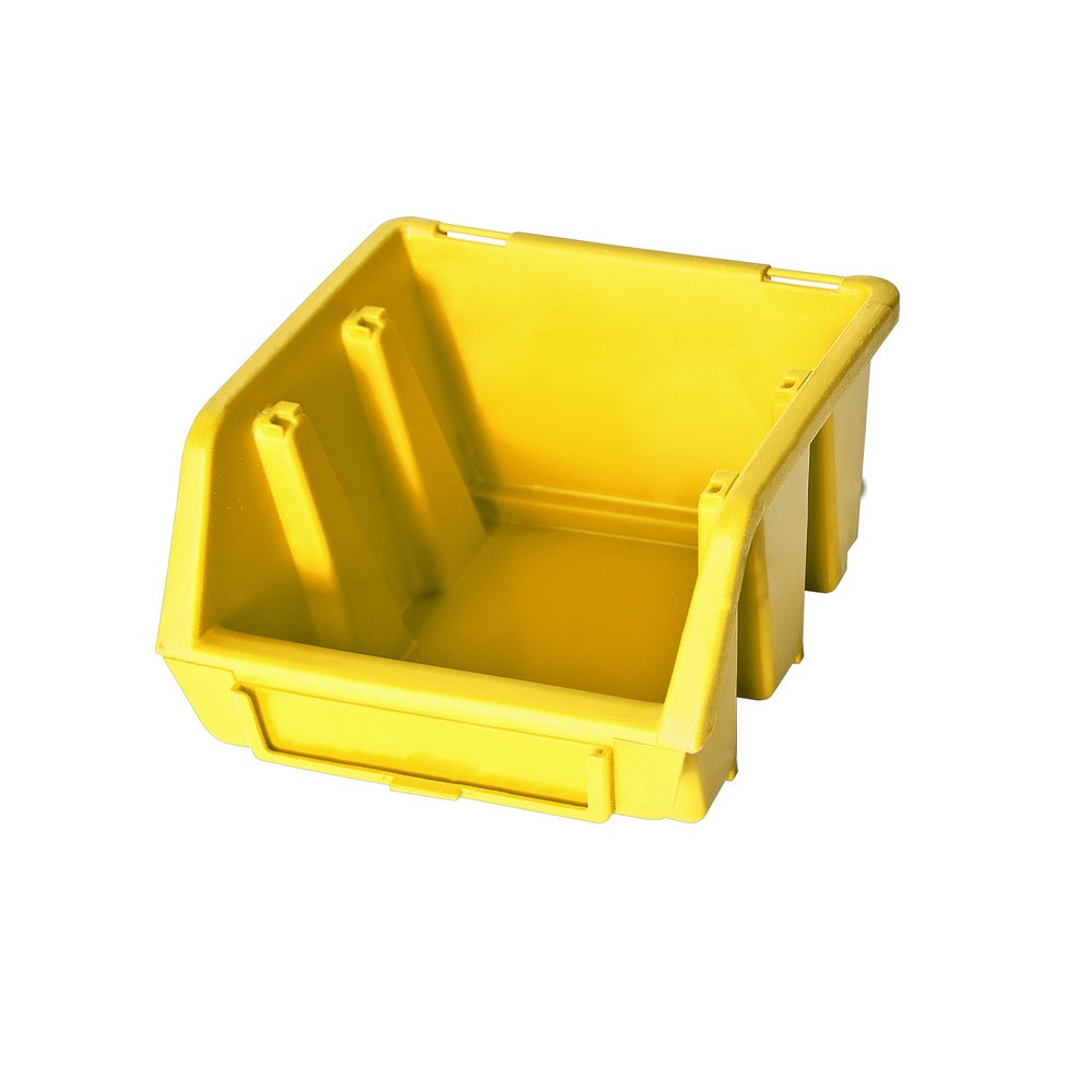 Produktabbildung: Restposten - Zwischenverkauf vorbehalten: HEMMDAL Sichtlagerkasten-Set S, HxBxT 75 x 116 x 112 mm, gelb, 48 Stk/VE