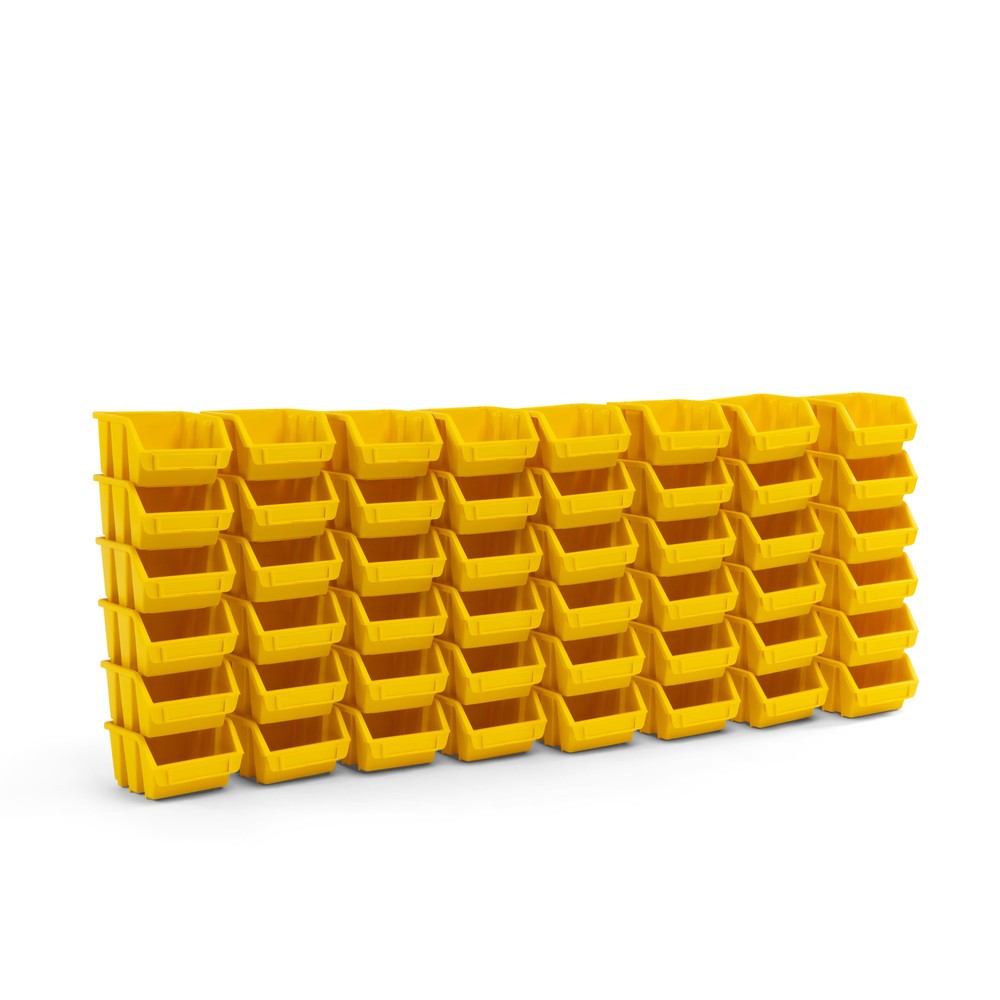 Produktabbildung Nr. 2: Restposten - Zwischenverkauf vorbehalten: HEMMDAL Sichtlagerkasten-Set S, HxBxT 75 x 116 x 112 mm, gelb, 48 Stk/VE