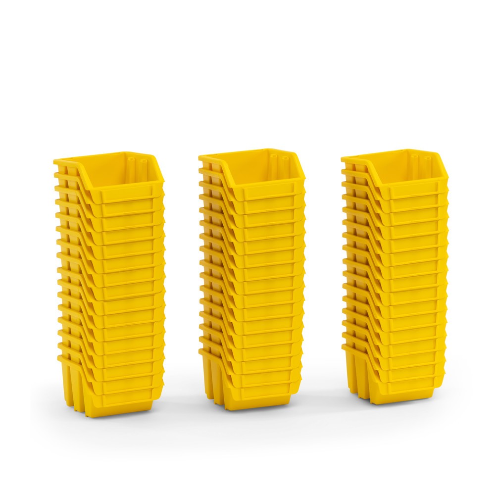 Produktabbildung Nr. 3: Restposten - Zwischenverkauf vorbehalten: HEMMDAL Sichtlagerkasten-Set S, HxBxT 75 x 116 x 112 mm, gelb, 48 Stk/VE