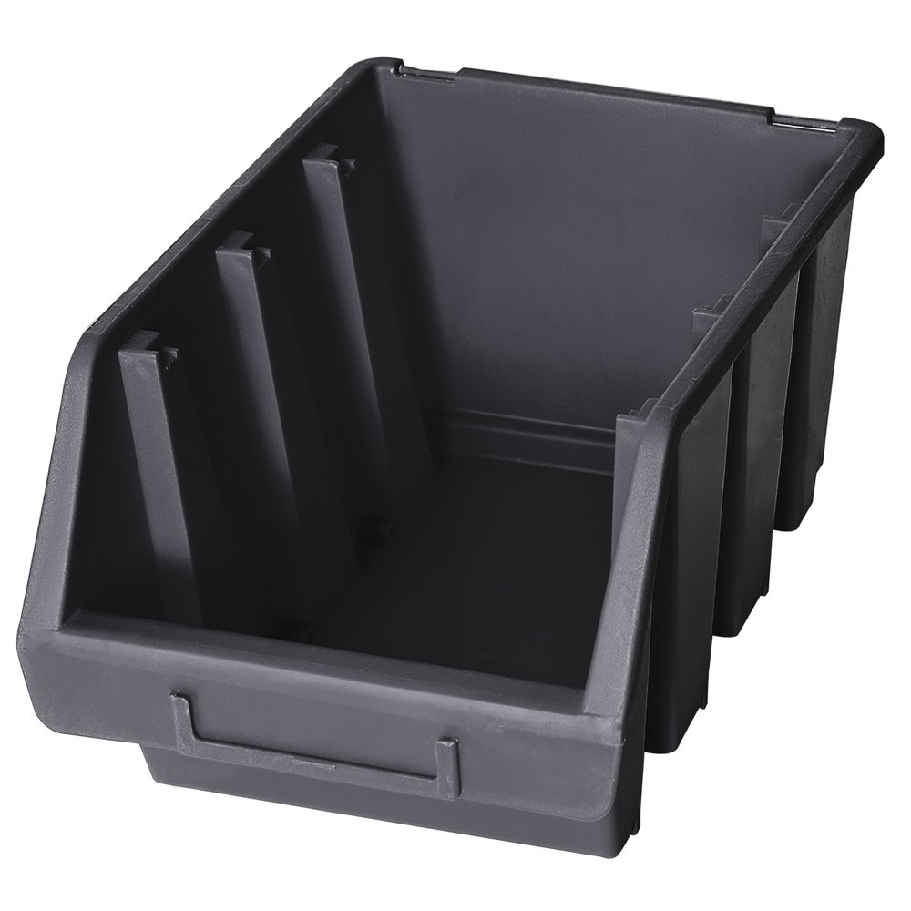 Produktabbildung: HEMMDAL Sichtlagerkasten-Set XL, HxBxT 126 x 170 x 240 mm, schwarz, 10 Stk/VE