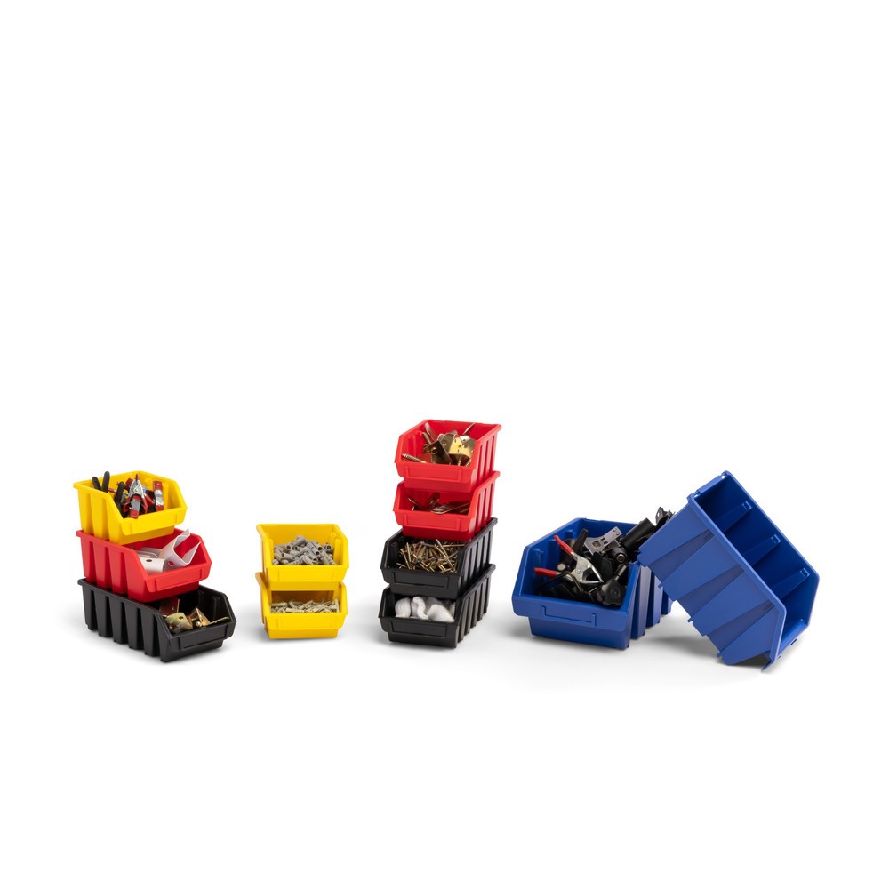 Produktabbildung Nr. 5: HEMMDAL Sichtlagerkasten-Set XL, HxBxT 126 x 170 x 240 mm, schwarz, 10 Stk/VE