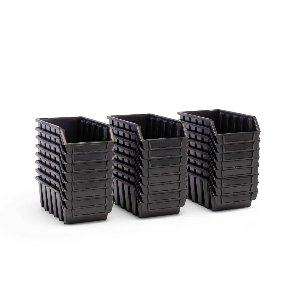 Produktabbildung Nr. 7: HEMMDAL Sichtlagerkasten-Set XL, HxBxT 126 x 170 x 240 mm, schwarz, 10 Stk/VE