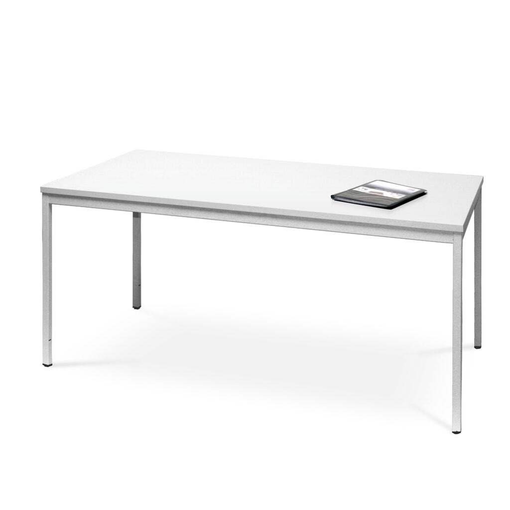 HEMMDAL Büro-Schreibtisch mit 4-Fuß Stalhrohrgestell, HxBxT 750 x 1.200 x 800 mm Produktabbildung: HEMMDAL Büro-Schreibtisch mit 4-Fuß Stalhrohrgestell, HxBxT 750 x 1.200 x 800 mm