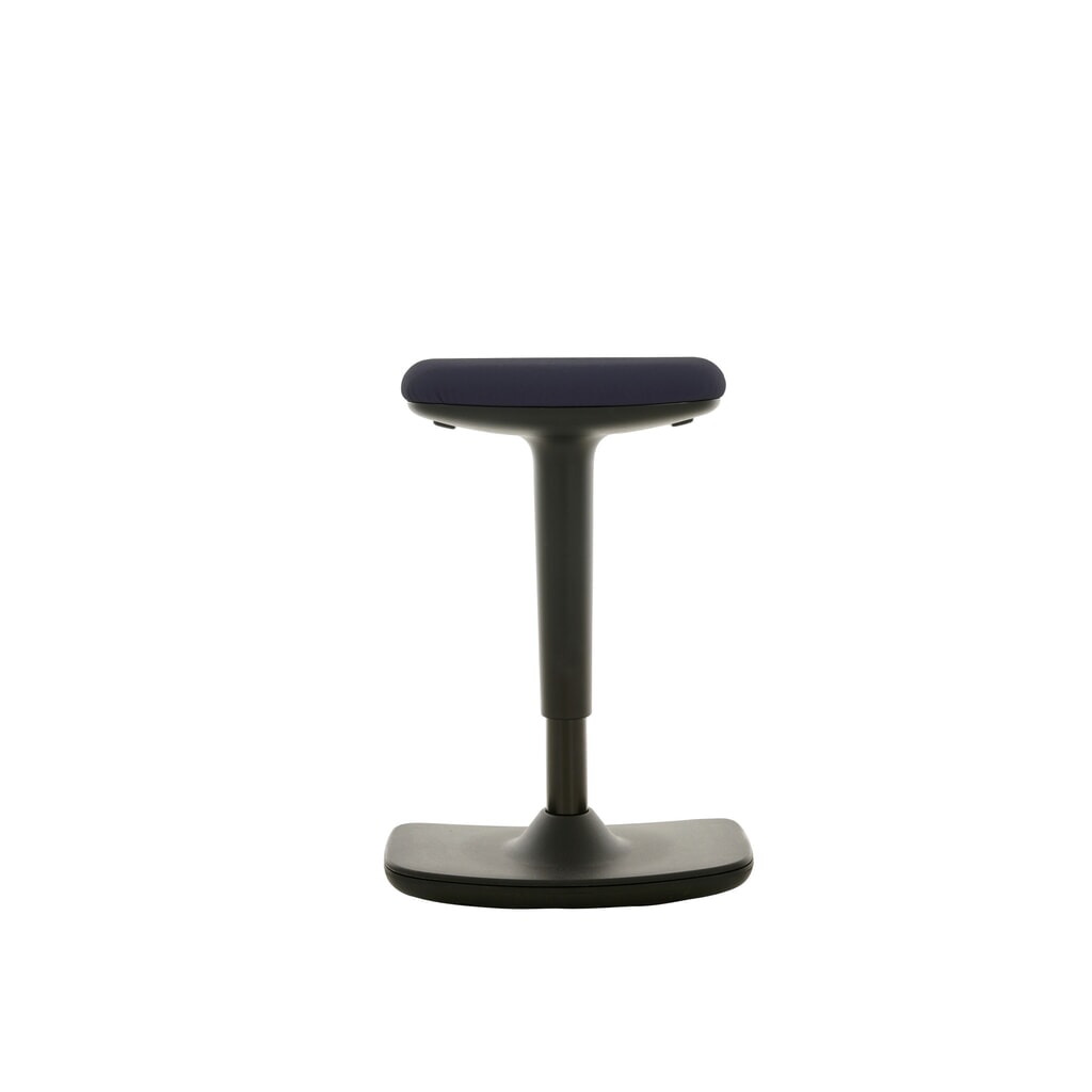 Produktabbildung Nr. 1: HEMMDAL Stehhocker, Kunstledersitz, Sitzhöhe 560-690 mm, Bodenwippe konvex
