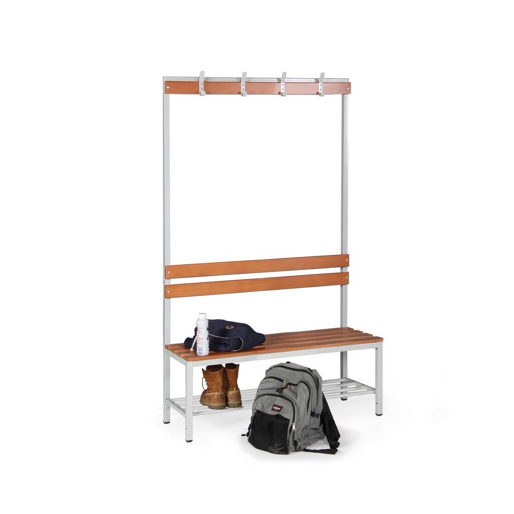 Produktabbildung Nr. 2: HEMMDAL Umkleidesitzbank, 1-seitig, Länge 1.200 mm, 4 Haken
