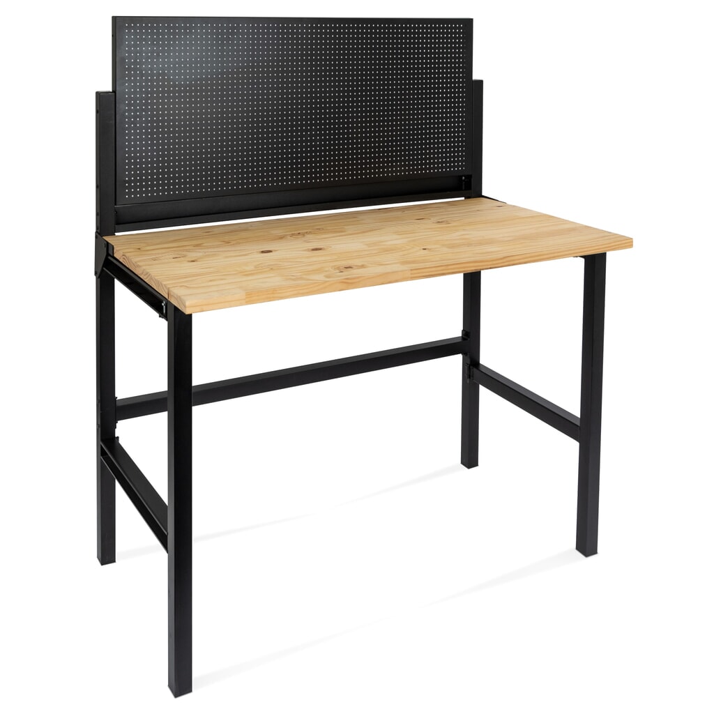 HEMMDAL Werkbank, klappbar, TK 150 kg, Lochwand inkl. 10 Haken Produktabbildung: HEMMDAL Werkbank, klappbar, TK 150 kg, Lochwand inkl. 10 Haken
